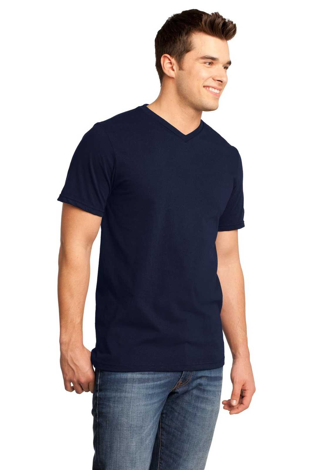 District DT6500 Very Important Tee V-Neck - New Navy - HIT a Double - 4