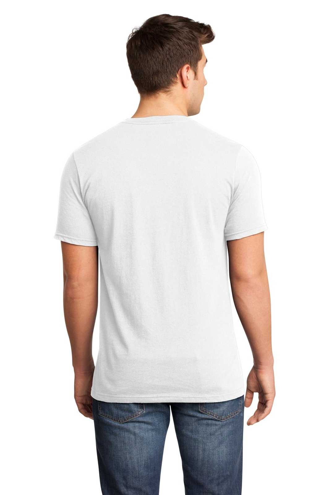 District DT6500 Very Important Tee V-Neck - White - HIT a Double - 1
