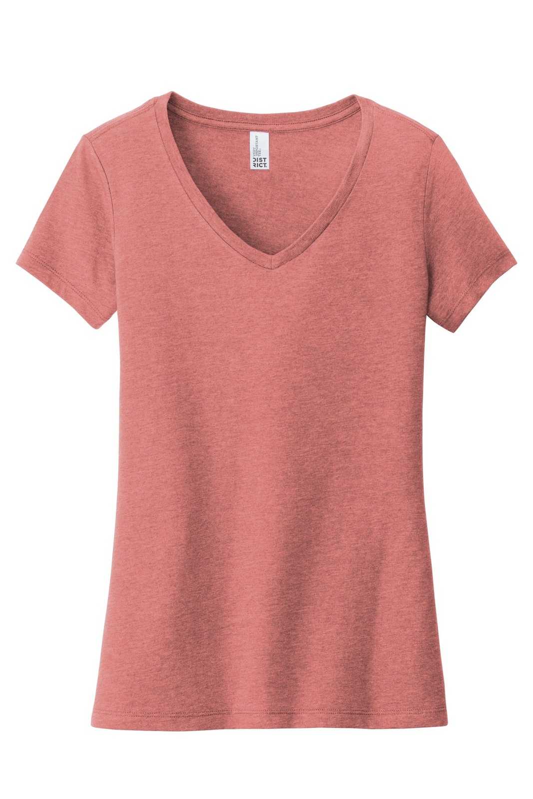 District DT6503 Women&#39;s Very Important Tee V-Neck - Blush Frost - HIT a Double - 5