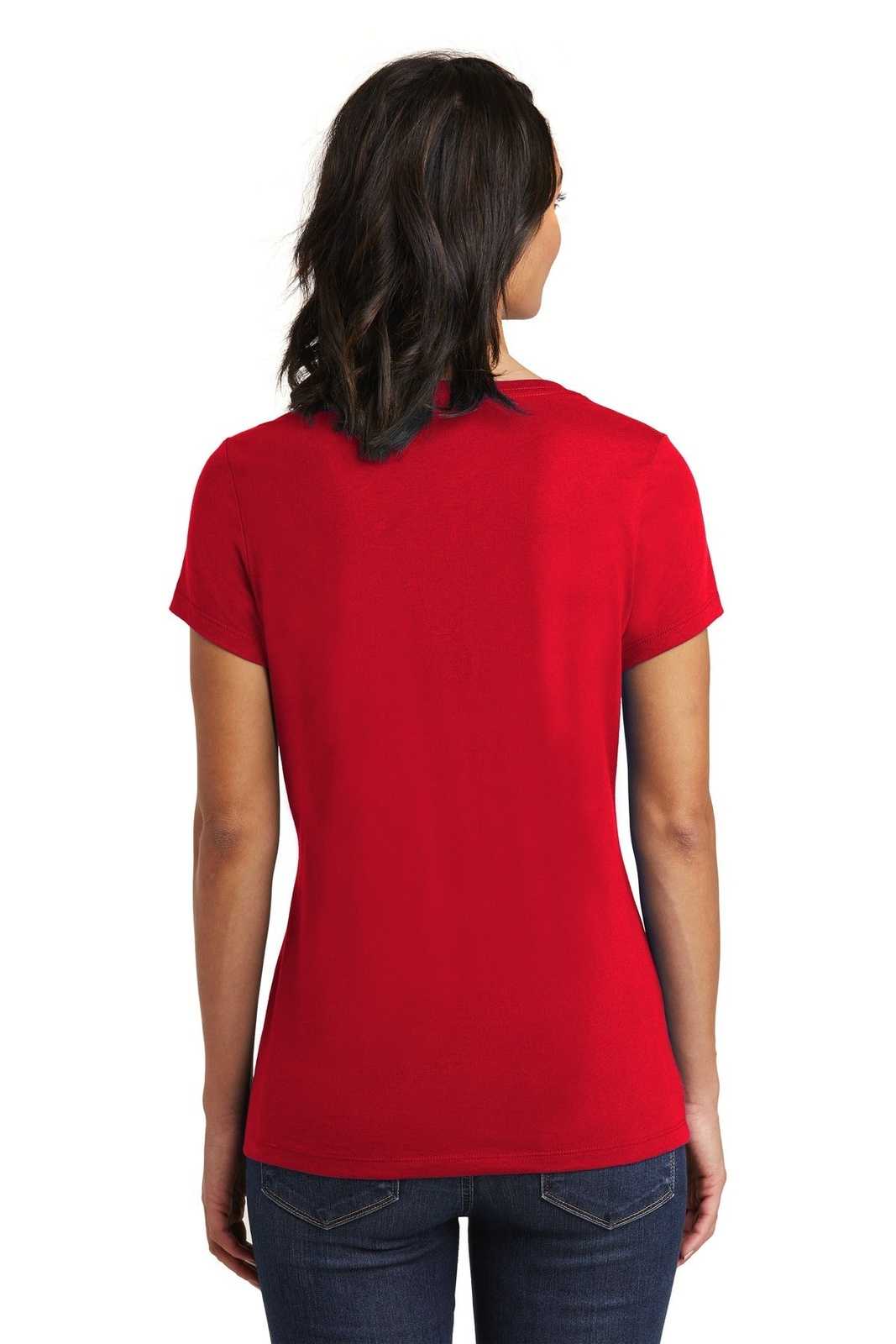 District DT6503 Women&#39;s Very Important Tee V-Neck - Classic Red - HIT a Double - 2