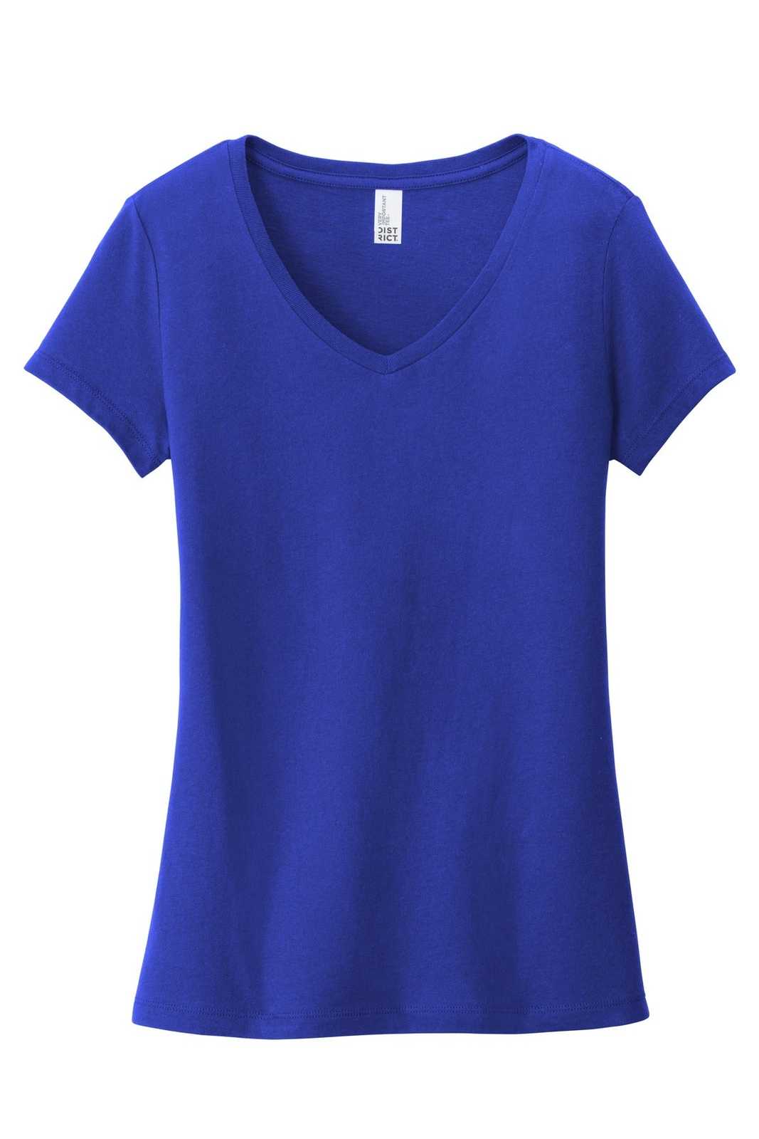 District DT6503 Women&#39;s Very Important Tee V-Neck - Deep Royal - HIT a Double - 5
