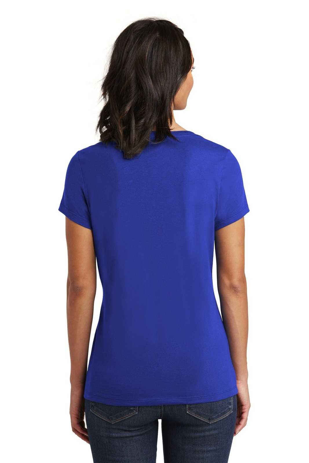 District DT6503 Women&#39;s Very Important Tee V-Neck - Deep Royal - HIT a Double - 2
