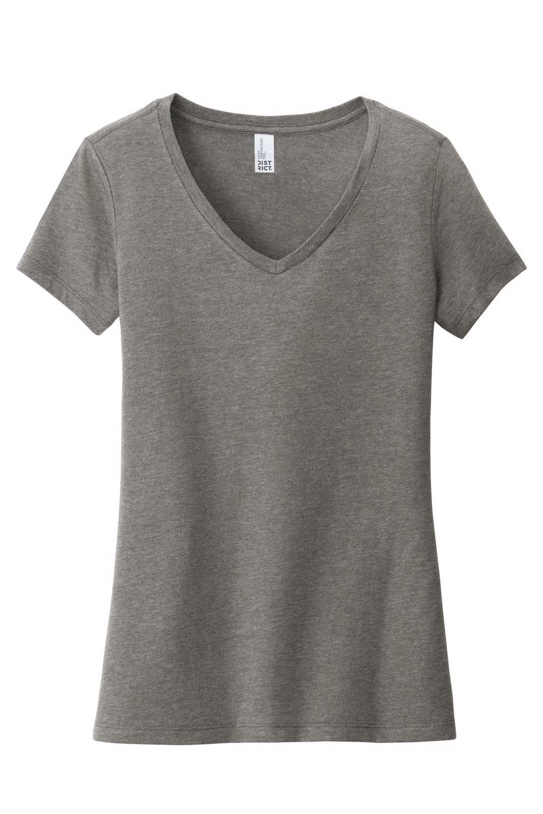 District DT6503 Women&#39;s Very Important Tee V-Neck - Gray Frost - HIT a Double - 5