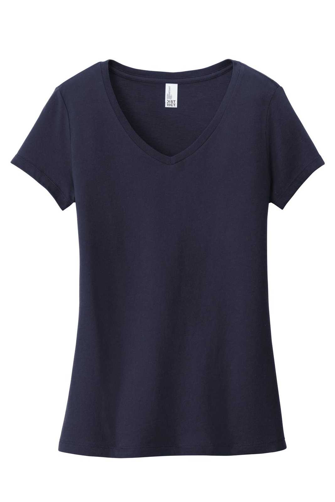 District DT6503 Women&#39;s Very Important Tee V-Neck - New Navy - HIT a Double - 5