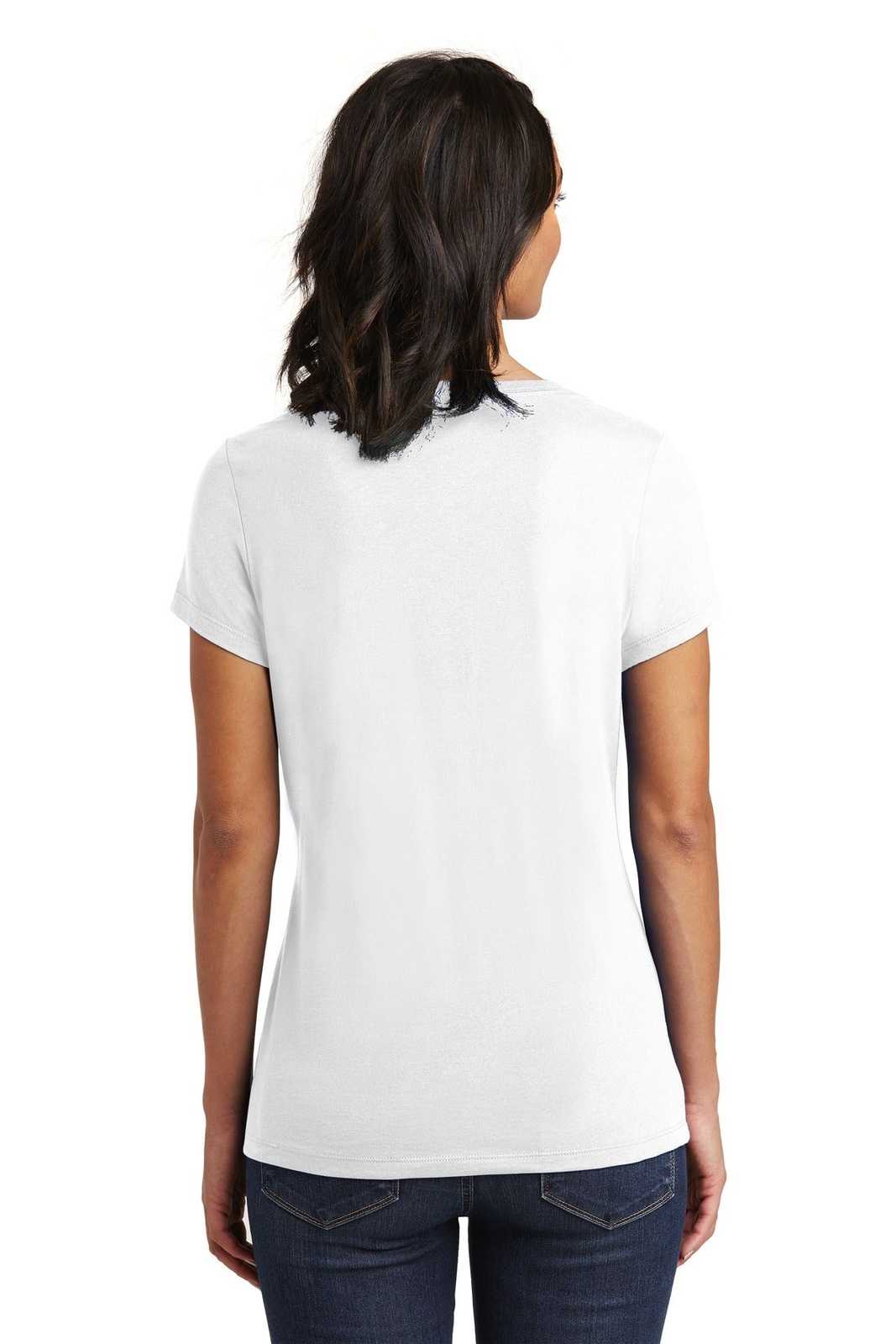 District DT6503 Women&#39;s Very Important Tee V-Neck - White - HIT a Double - 2