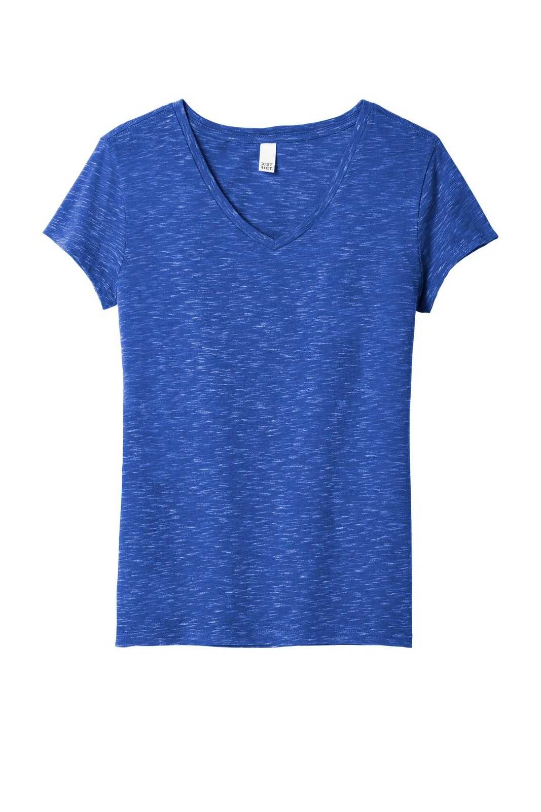 District DT664 Women&#39;s Medal V-Neck Tee - Deep Royal - HIT a Double - 5
