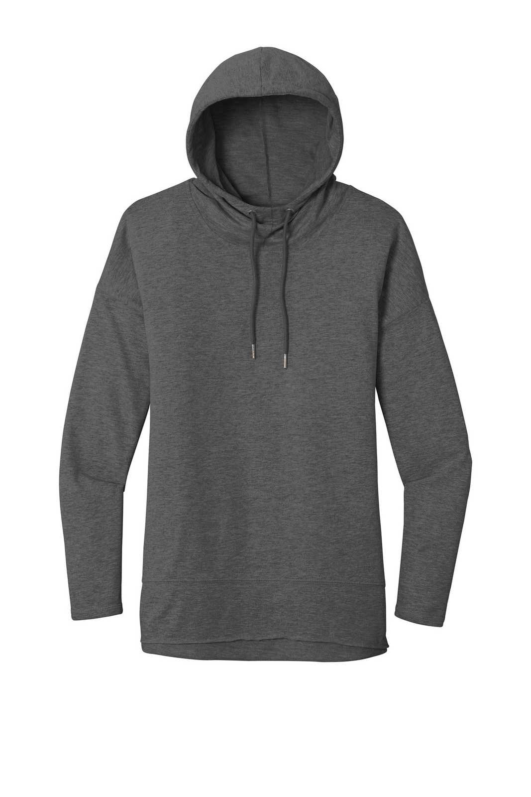 District DT671 Women&#39;s Featherweight French Terry Hoodie - Washed Coal - HIT a Double - 5