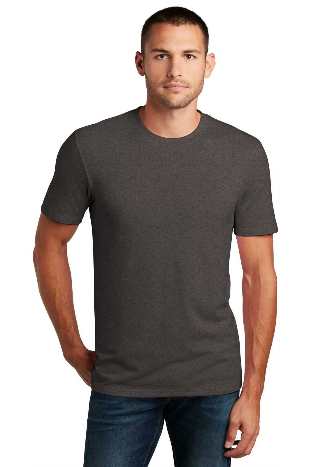 District DT7500 Flex Tee - Heathered Charcoal - HIT a Double - 1
