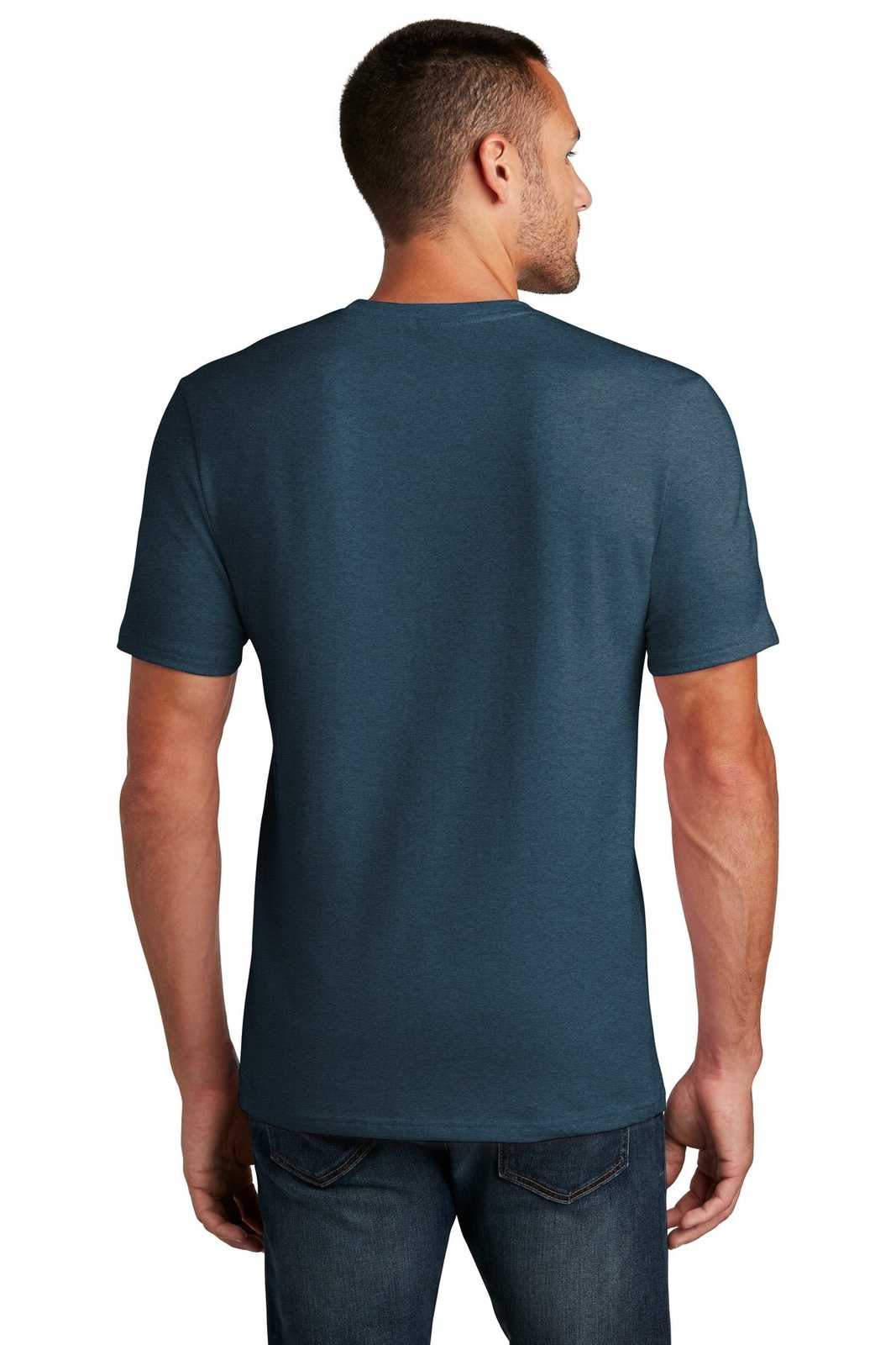 District DT7500 Flex Tee - Heathered Neptune Blue - HIT a Double - 2