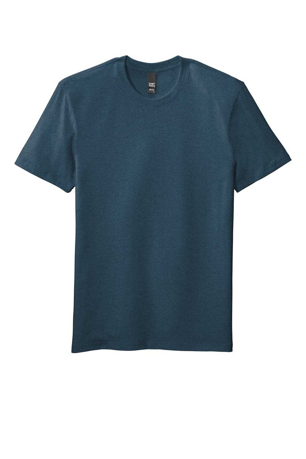 District DT7500 Flex Tee - Heathered Neptune Blue - HIT a Double - 5