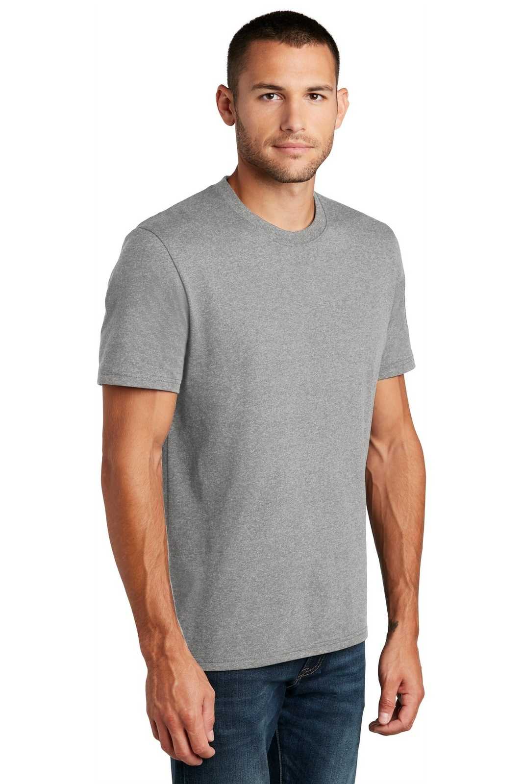 District DT8000 Re-Tee - Light Heather Gray - HIT a Double - 4