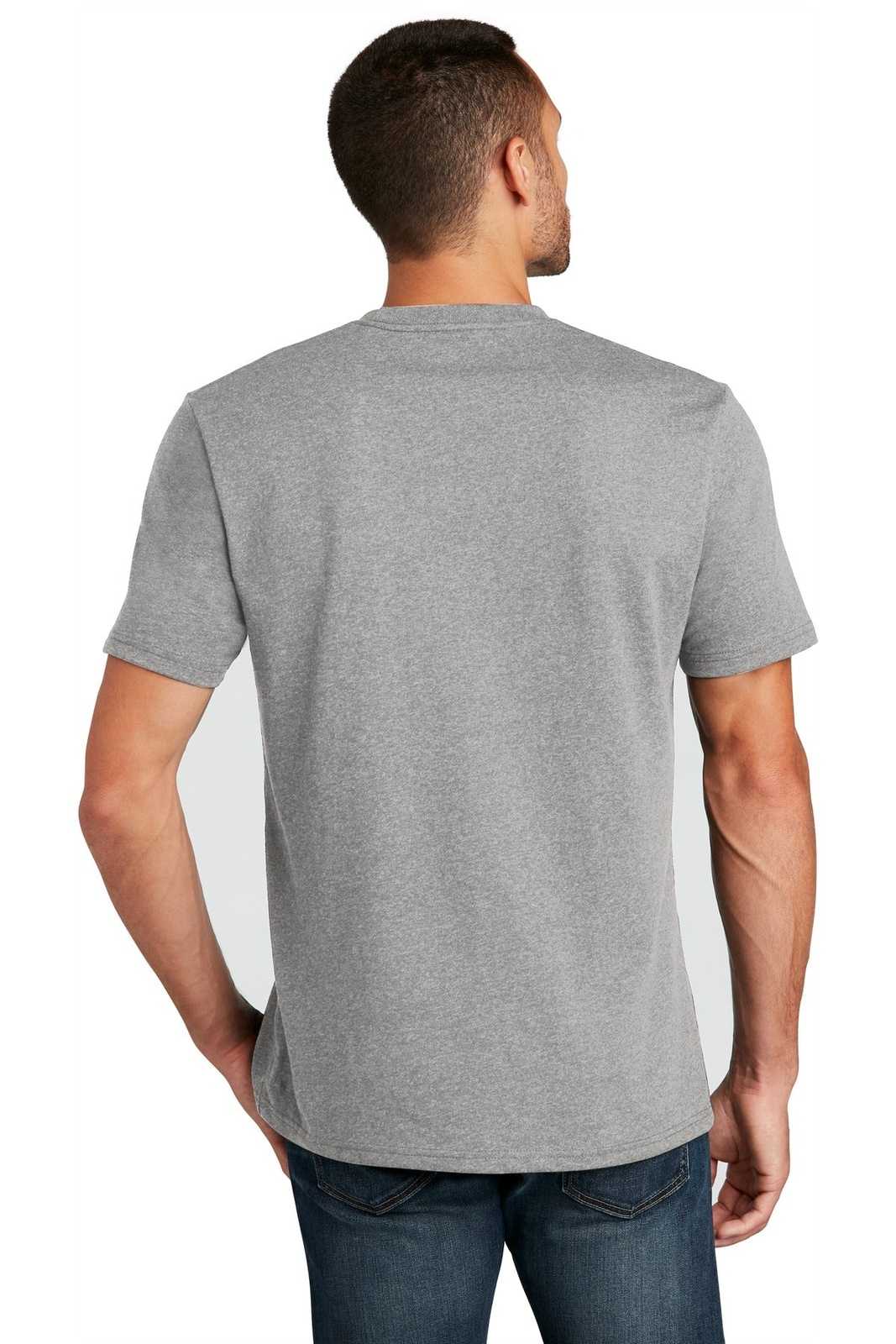 District DT8000 Re-Tee - Light Heather Gray - HIT a Double - 2