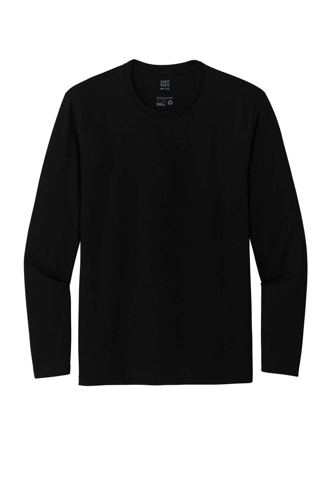 District DT8003 Re-Tee Long Sleeve - Black - HIT a Double - 2