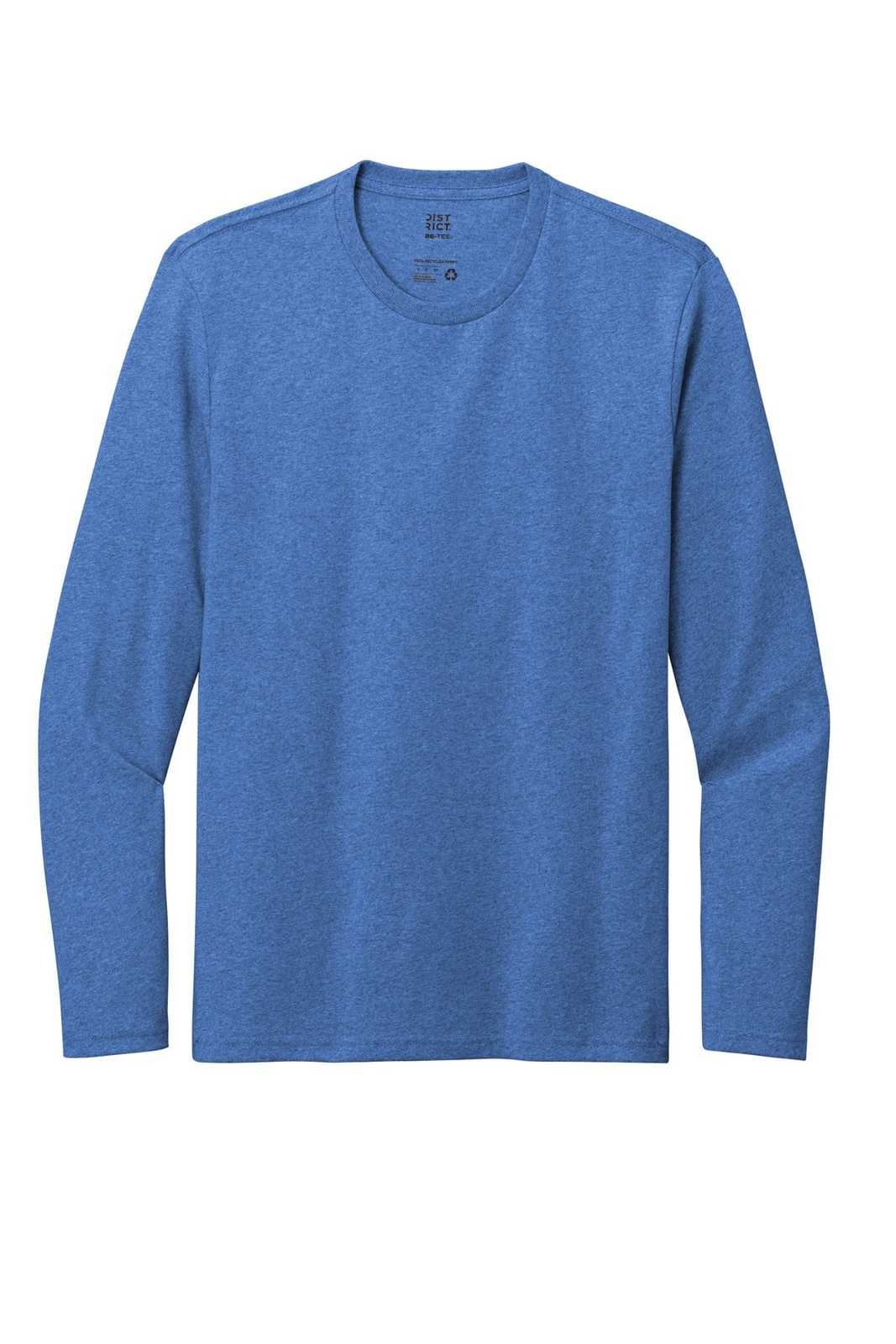 District DT8003 Re-Tee Long Sleeve - Blue Heather - HIT a Double - 2