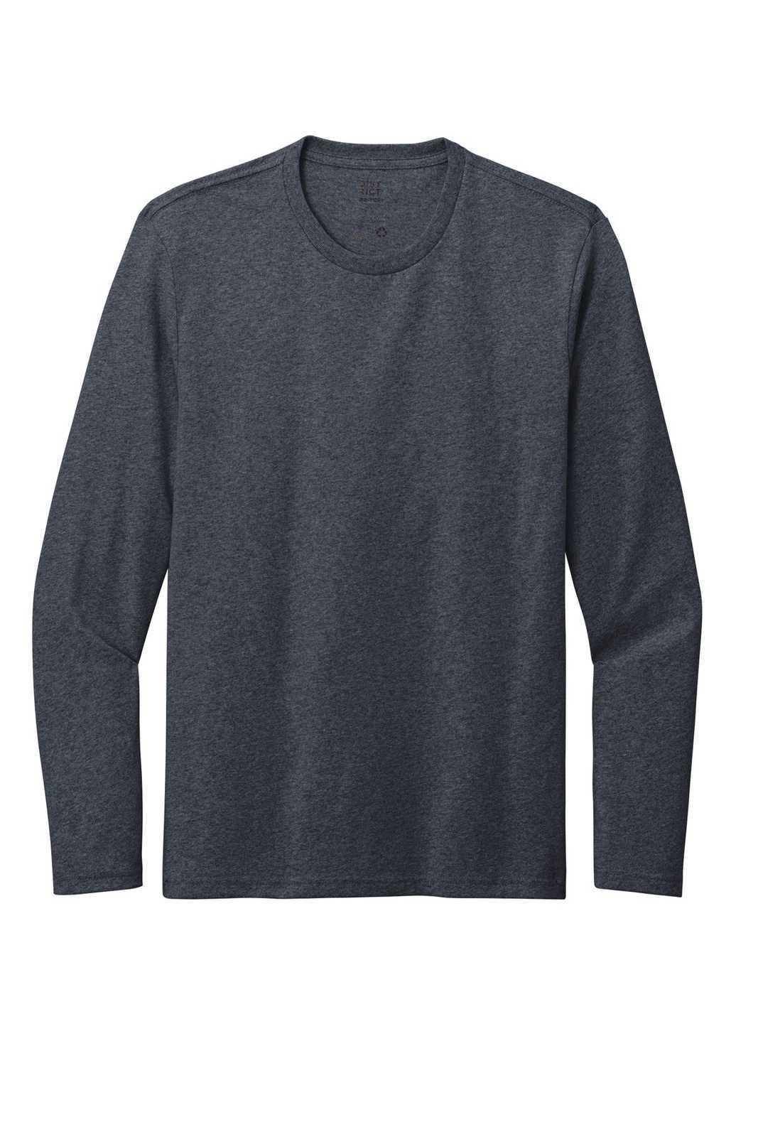 District DT8003 Re-Tee Long Sleeve - Heathered Navy - HIT a Double - 2