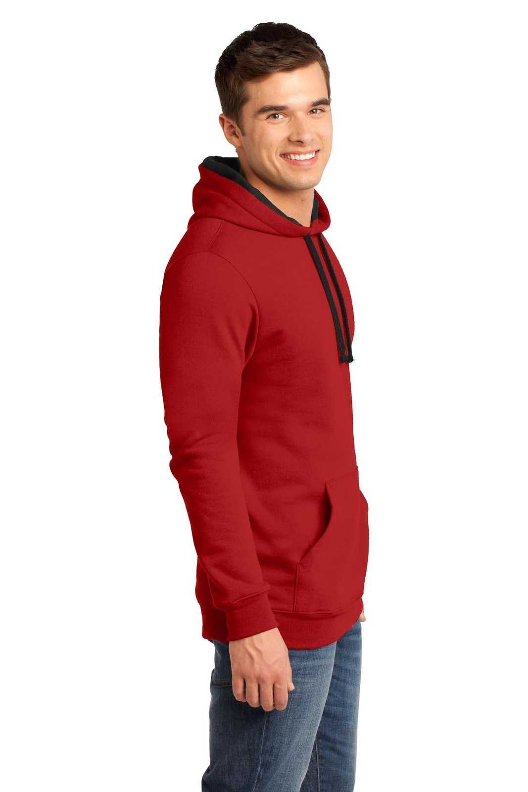 District DT810 The Concert Fleece Hoodie - New Red - HIT a Double - 3