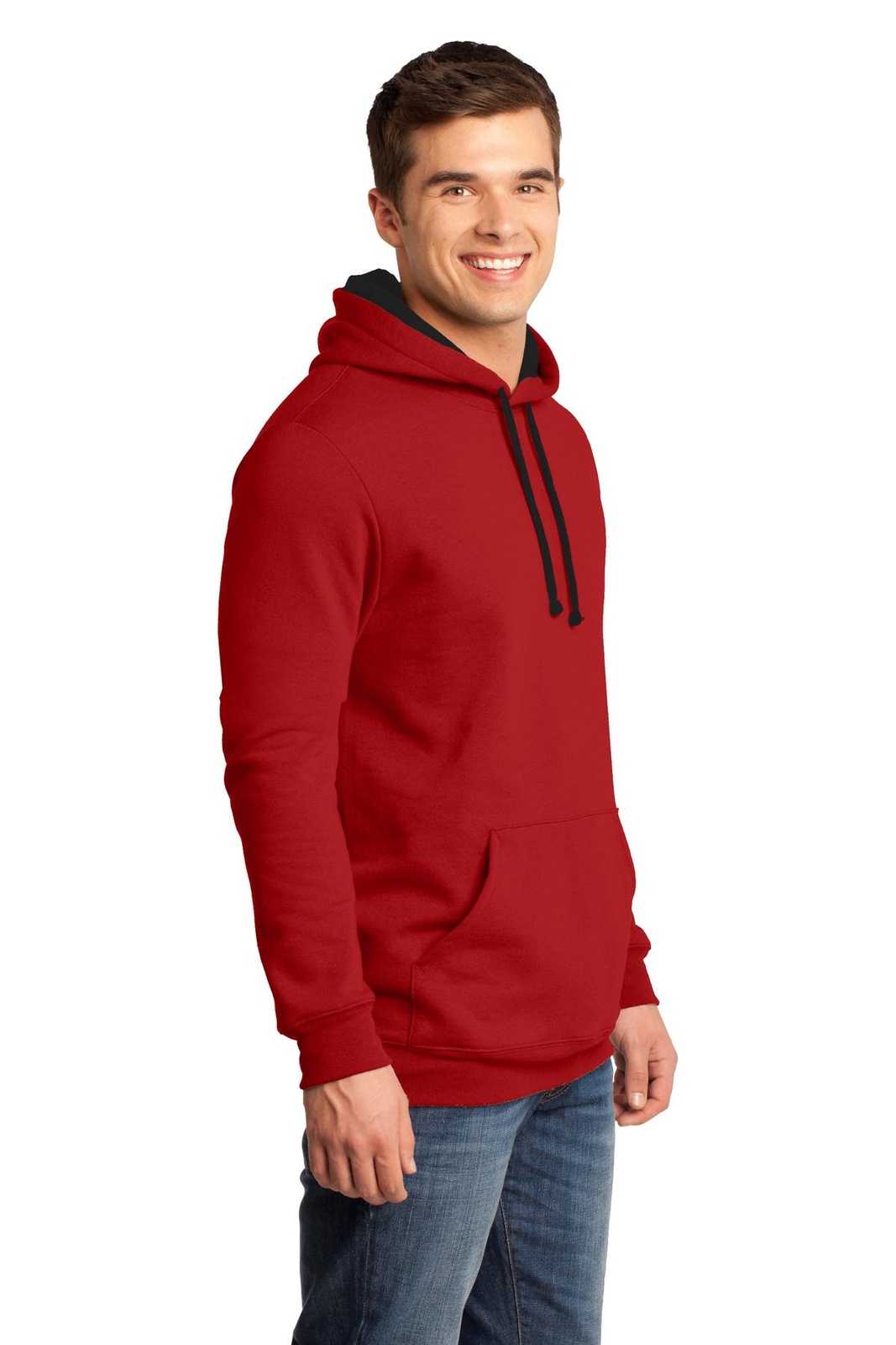 District DT810 The Concert Fleece Hoodie - New Red - HIT a Double - 4