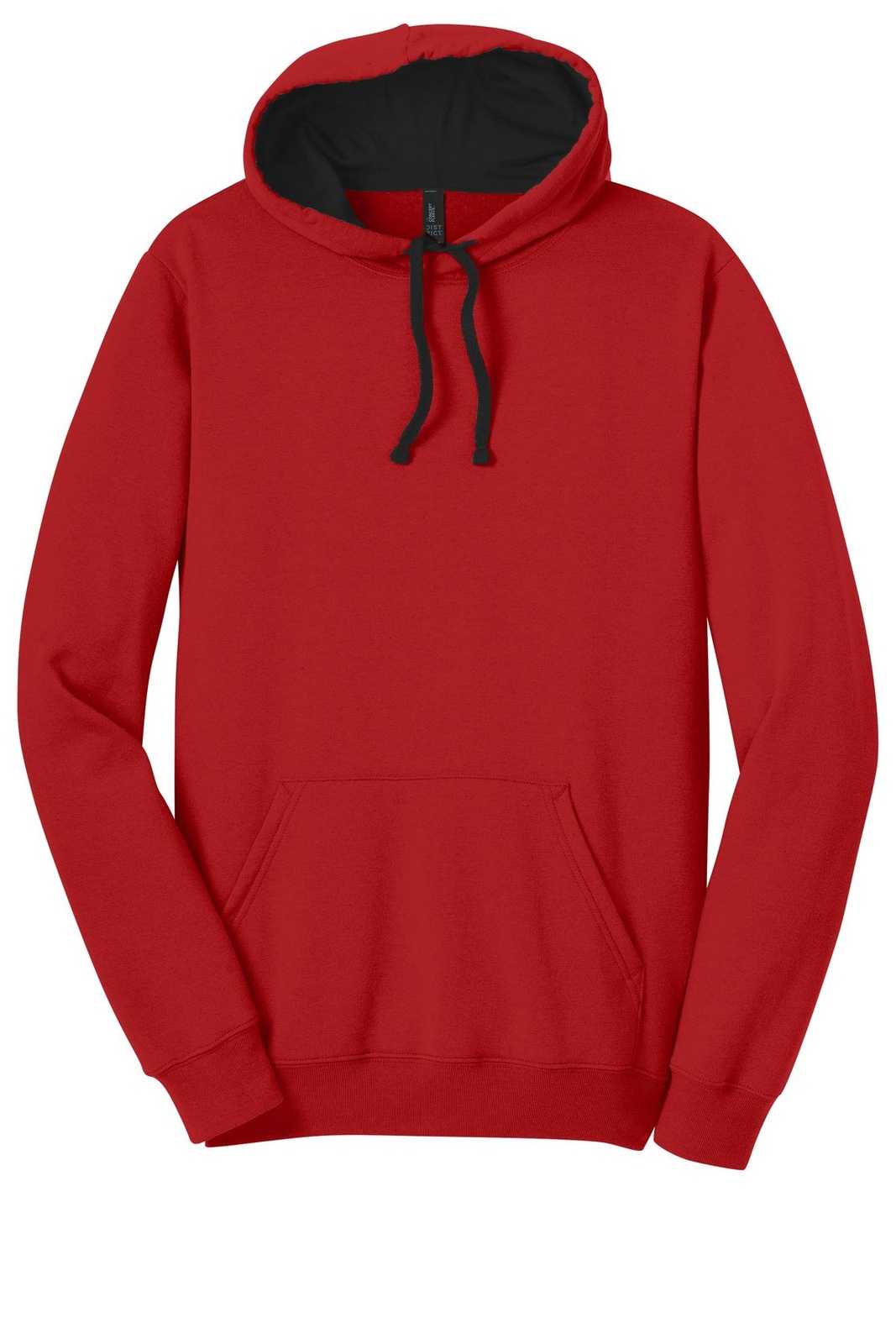 District DT810 The Concert Fleece Hoodie - New Red - HIT a Double - 5