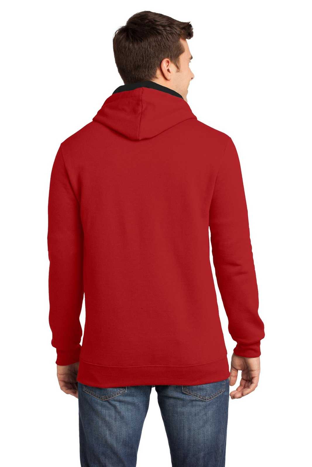 District DT810 The Concert Fleece Hoodie - New Red - HIT a Double - 2