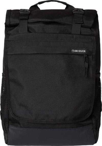 Dri Duck 1410 Roll Top Backpack - Black - HIT a Double - 1