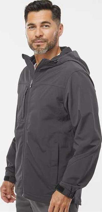Dri Duck 5310 Apex Soft Shell Hooded Jacket - Charcoal - HIT a Double - 3
