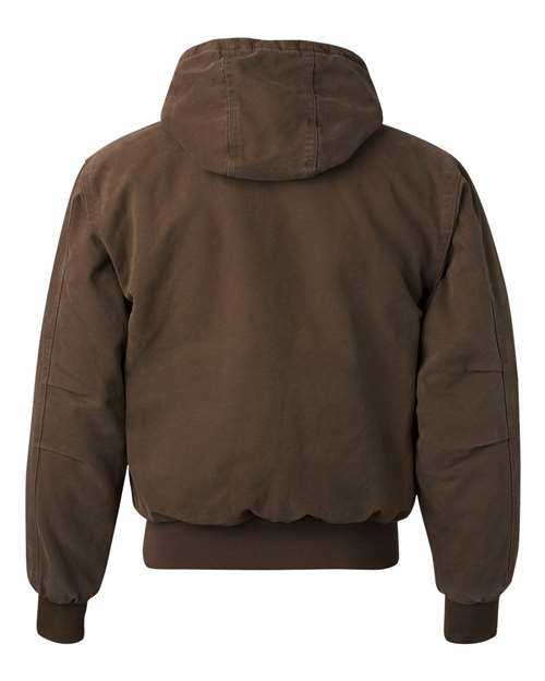 Dri Duck 5020 Cheyenne Boulder Cloth Hooded Jacket with Tricot Quilt Lining - Tobacco - HIT a Double