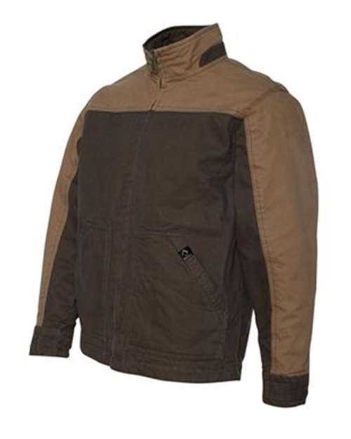 Dri Duck 5089T Horizon Two-Tone Boulder Cloth Canvas Jacket Tall Size - Tobacco Field Khaki - HIT a Double