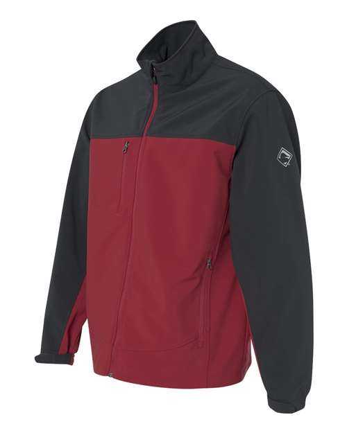 Dri Duck 5350 Motion Soft Shell Jacket - Red Charcoal - HIT a Double