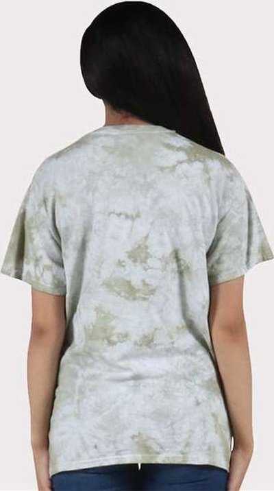 Dyenomite 200CR Crystal Tie-Dyed T-Shirt - Olive Oil - HIT a Double - 4