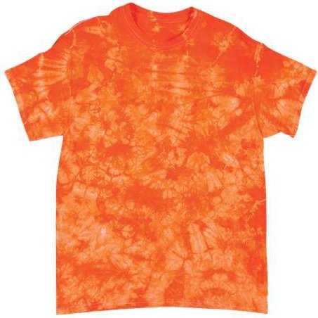 Dyenomite 200CR Crystal Tie-Dyed T-Shirt - Orange - HIT a Double - 1