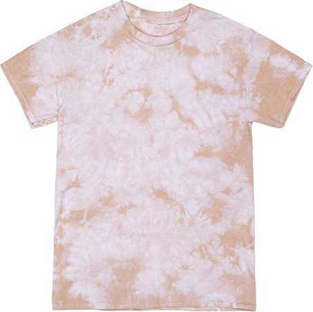 Dyenomite 200CR Crystal Tie-Dyed T-Shirt - Sand - HIT a Double - 1