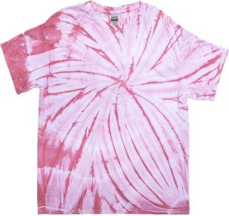Dyenomite 200CY Cyclone Pinwheel Tie-Dyed T-Shirt - Rose - HIT a Double - 1