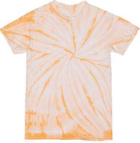 Dyenomite 200CY Cyclone Pinwheel Tie-Dyed T-Shirt - Tangerine - HIT a Double - 1