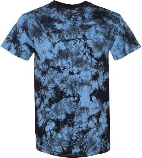 Dyenomite 20BCR Youth Crystal Tie-Dyed T-Shirt - Black/ Columbia - HIT a Double - 1