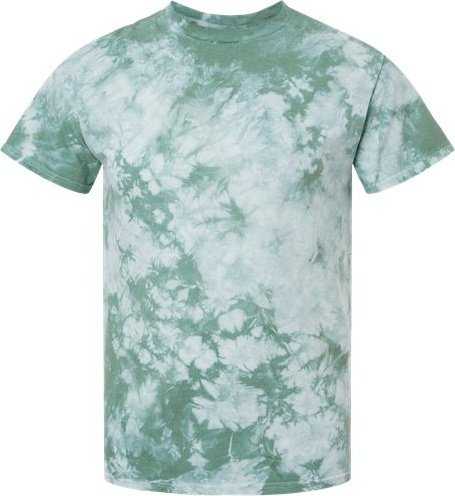 Dyenomite 20BCR Youth Crystal Tie-Dyed T-Shirt - Moss - HIT a Double - 1
