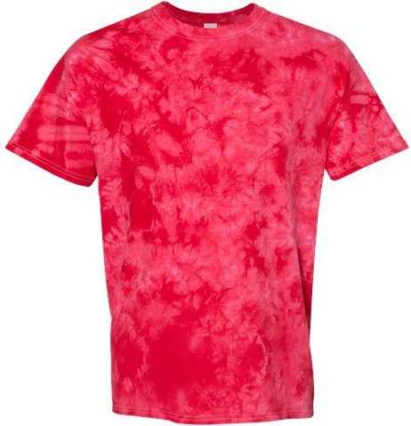 Dyenomite 20BCR Youth Crystal Tie-Dyed T-Shirt - Red - HIT a Double - 1