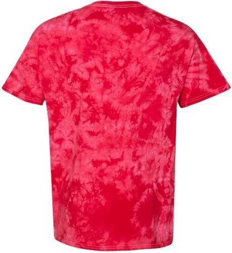 Dyenomite 20BCR Youth Crystal Tie-Dyed T-Shirt - Red - HIT a Double - 2