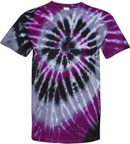 Dyenomite 20BMS Youth Multi-Color Spiral Tie-Dyed T-Shirt - Nightmare - HIT a Double - 1