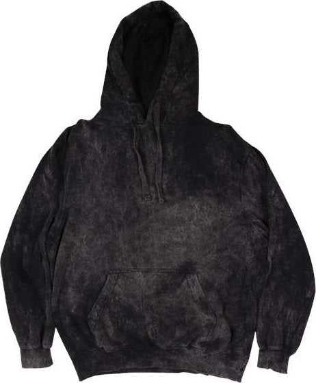 Dyenomite 854MW Premium Fleece Mineral Wash Hooded Sweatshirt - Black Mineral Wash - HIT a Double - 1