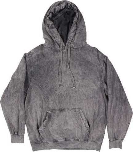 Dyenomite 854MW Premium Fleece Mineral Wash Hooded Sweatshirt - Gray Mineral Wash - HIT a Double - 1