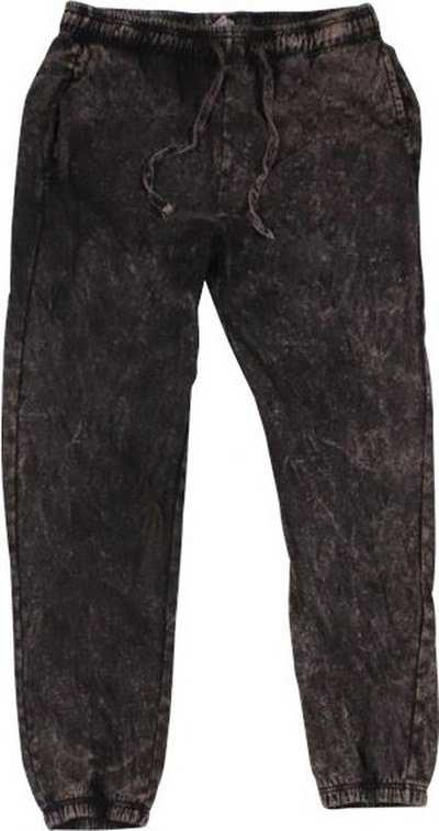 Dyenomite 875VR Premium Fleece Sweatpants - Black Mineral Wash - HIT a Double - 1