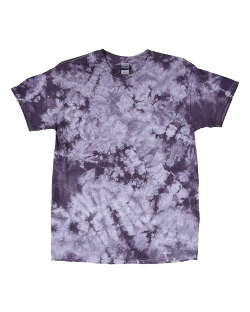Dyenomite 200CR Crystal Tie-Dyed T-Shirt - Blackberry - HIT a Double - 1