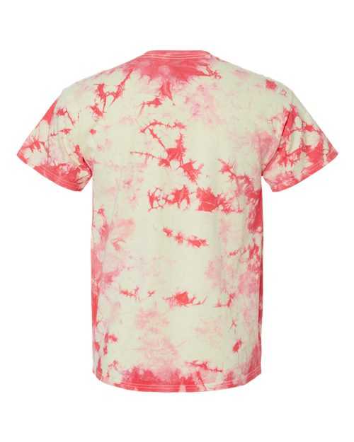 Dyenomite 200CR Crystal Tie-Dyed T-Shirt - Coral Soft Yellow - HIT a Double