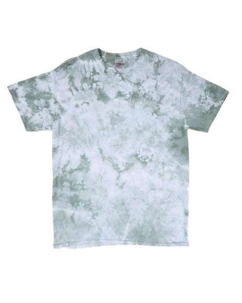 Dyenomite 200CR Crystal Tie-Dyed T-Shirt - Moss - HIT a Double - 1