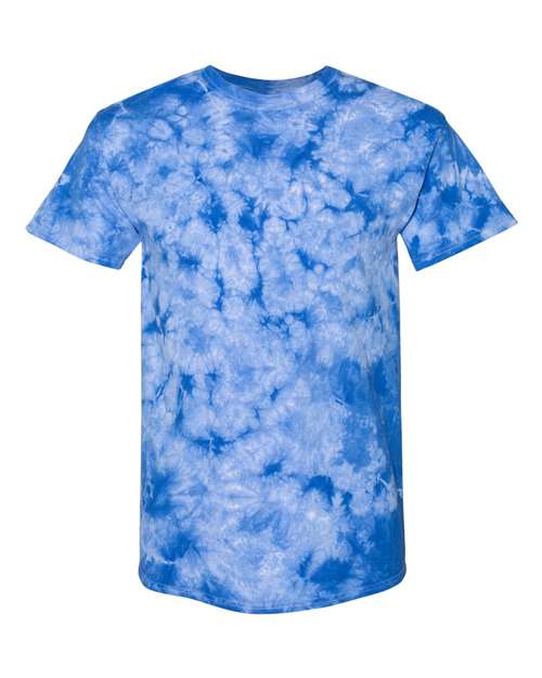 Dyenomite 200CR Crystal Tie-Dyed T-Shirt - Royal - HIT a Double
