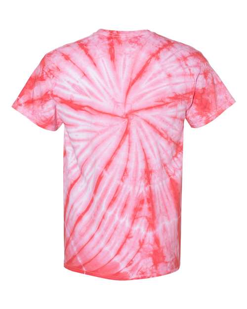 Dyenomite 200CY Cyclone Pinwheel Tie-Dyed T-Shirt - Coral - HIT a Double