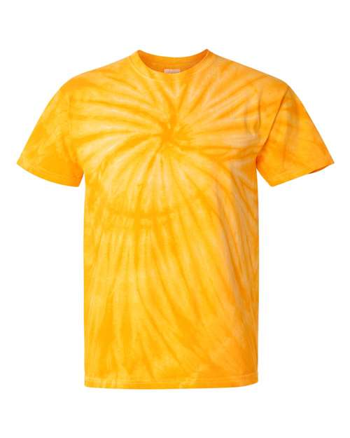 Dyenomite 200CY Cyclone Pinwheel Tie-Dyed T-Shirt - Gold - HIT a Double