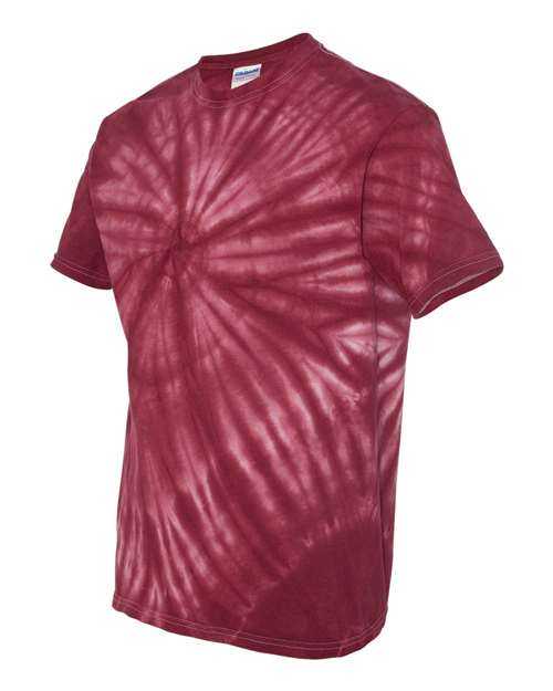 Dyenomite 200CY Cyclone Pinwheel Tie-Dyed T-Shirt - Maroon - HIT a Double
