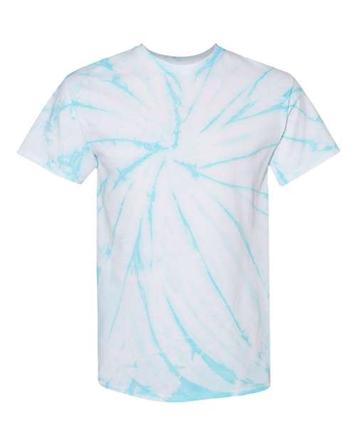 Dyenomite 200CY Cyclone Pinwheel Tie-Dyed T-Shirt - Pale Turquoise - HIT a Double