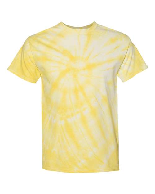 Dyenomite 200CY Cyclone Pinwheel Tie-Dyed T-Shirt - Pale Yellow - HIT a Double
